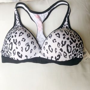 NWT PINK Victoria’s Secret Yoga Sports Bra XS